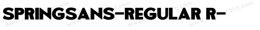 SpringSans-Regular R字体转换